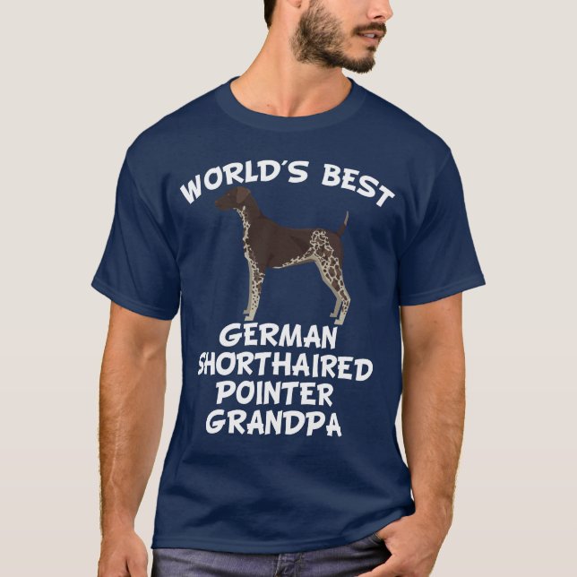 Bester deutscher der kurzhaarige Zeiger-Großvater T-Shirt (Vorderseite)
