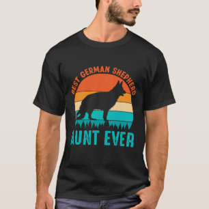 Bester deutscher Schäferhund AUNT je Vintag T-Shirt