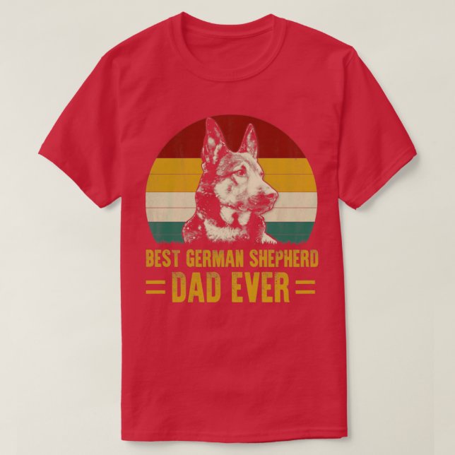 Bester deutscher Schäferhund Vater Ever Funny Vath T-Shirt (Design vorne)