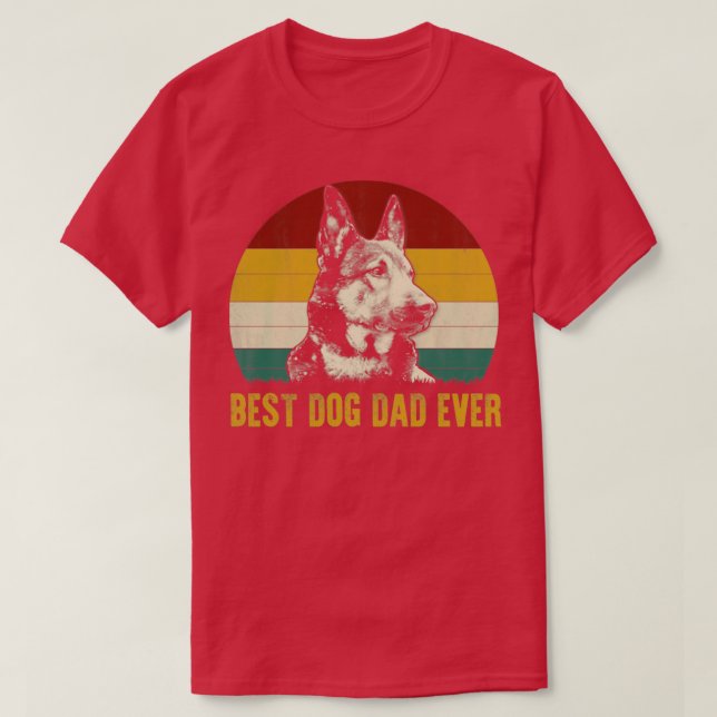 Bester deutscher Schäferhund Vater Ever Funny Vath T-Shirt (Design vorne)