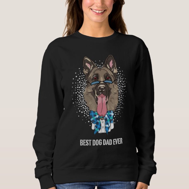 Bester Deutscher Schäferhund-Vater für Hund Papa ü Sweatshirt (Vorderseite)