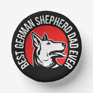 Bester deutscher Shepherd-Vater je Pappteller