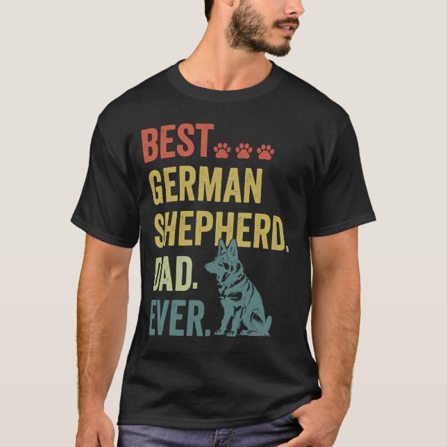 Bester deutscher Shepherd-Vater je T-Shirt (Vorderseite)