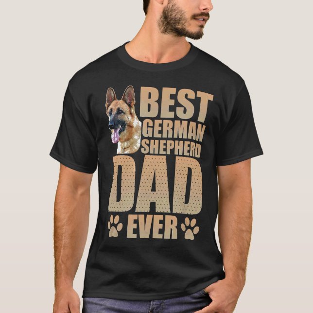 Bester deutscher Shepherd-Vater je T-Shirt (Vorderseite)