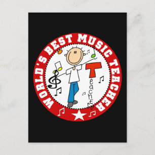 Bester die Musik-Lehrer der Welt Postkarte