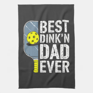 Bester Dink'N Dad Ever Pickleball Geschirrtuch