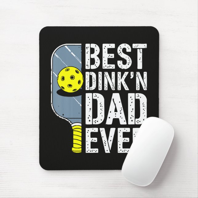 Bester Dink'N Dad Ever Pickleball Mousepad (Mit Mouse)