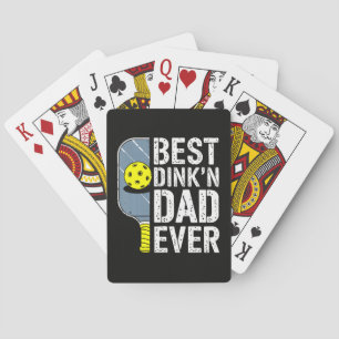 Bester Dink'N Dad Ever Pickleball Spielkarten