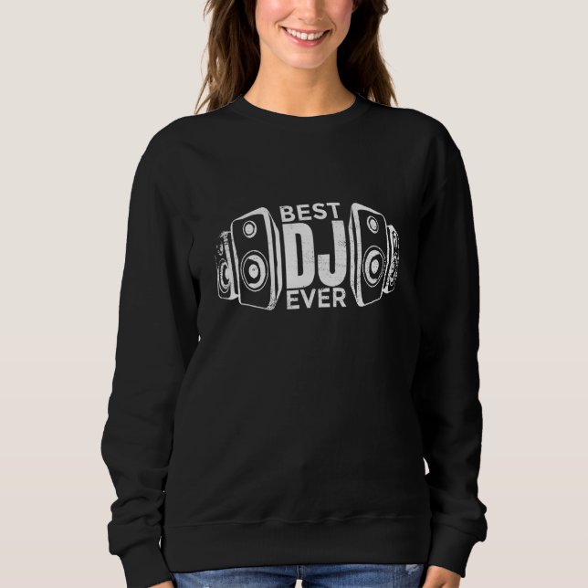 Bester Dj je Sweatshirt (Vorderseite)