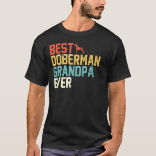 Bester Doberman Opa je Retro Opa T-Shirt
