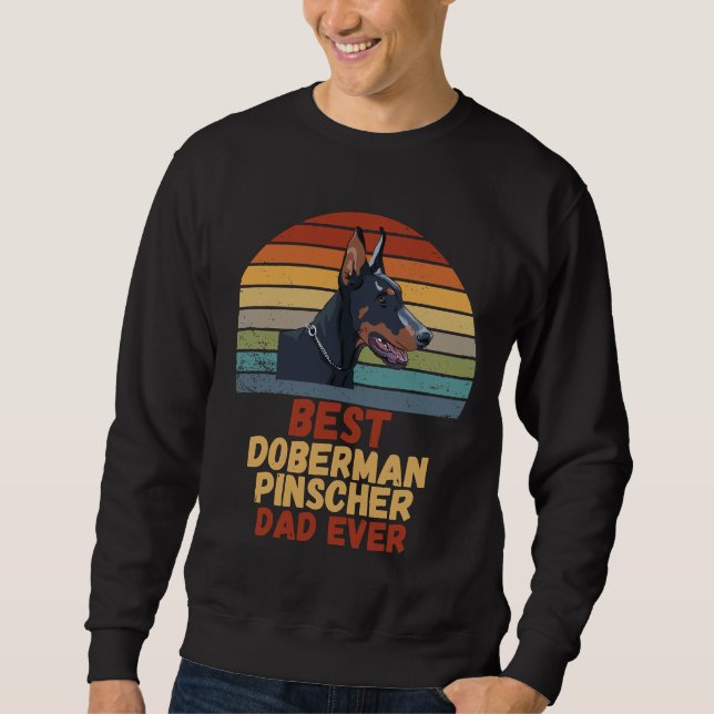 Bester Doberman Pinscher Vater je Sweatshirt (Vorderseite)