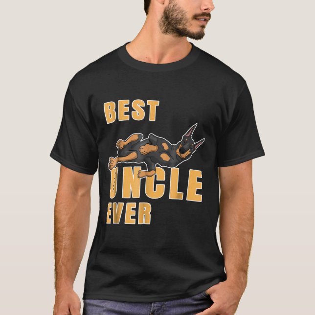 Bester Doberman Uncle je T-Shirt (Vorderseite)