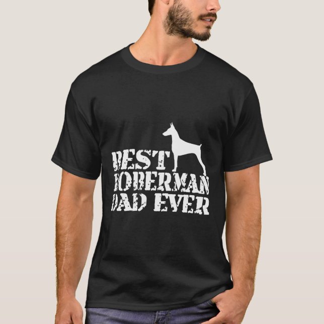 Bester Doberman-Vater je 92 T-Shirt (Vorderseite)