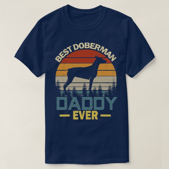 Bester Doberman-Vater je T-Shirt (Design vorne)