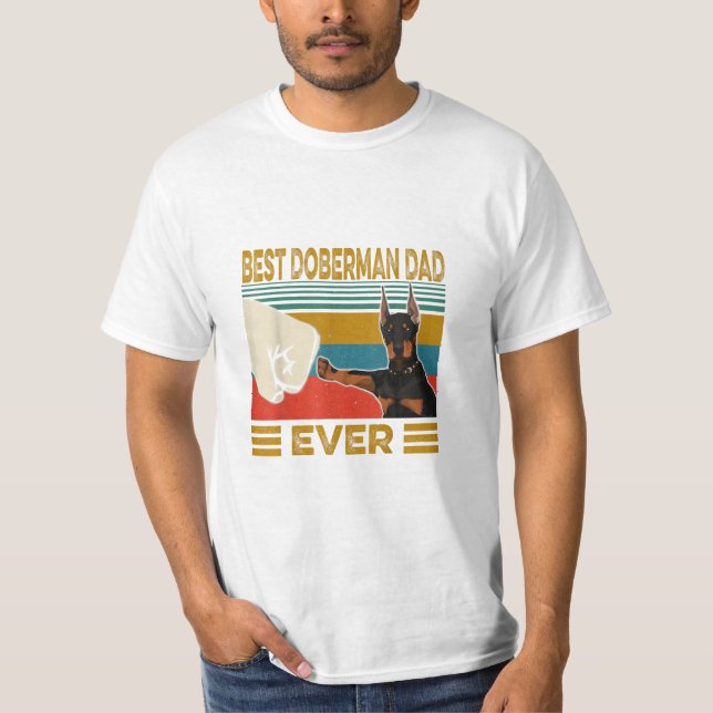 Bester Doberman-Vater je T-Shirt (Vorderseite)