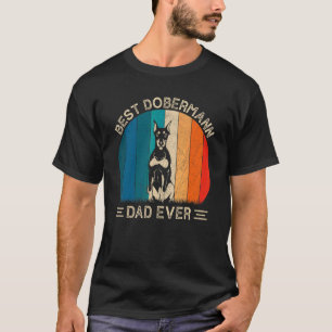 Bester Dobermann-Hunde-Vater Aller Zeiten Retro-Gr T-Shirt