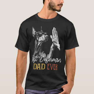 Bester Dobermann-Vater Aller Herren Daddy Hundelie T-Shirt