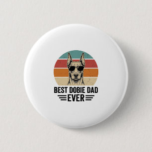 Bester Dobermann-Vater aller Zeiten Vintage Doberm Button