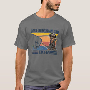 Bester Dobermann-Vater Dad Ever Vintage Vatertag T-Shirt