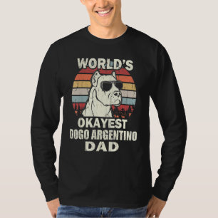 Bester Dogo Argentino-Vater der Welt Vintage Retro T-Shirt