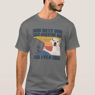 Bester Dogo Argentino Vater je Vintager Vater Tag T-Shirt