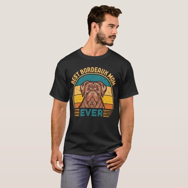 Bester Dogue de Bordeaux Mama je T-Shirt (Vorne ganz)