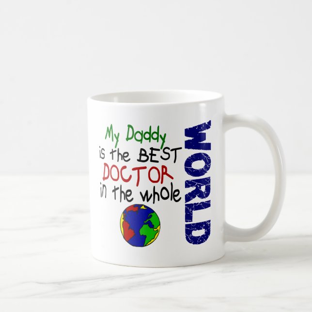 Bester Doktor In World 2 (Vati) Tasse (Rechts)