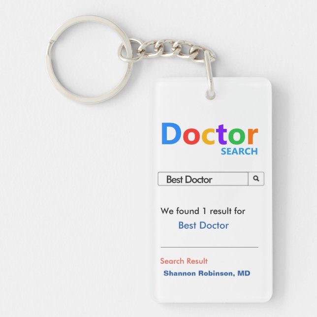Bester Doktor Keychain Schlüsselanhänger (Vorderseite)