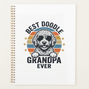 Bester Doodle-Opa aller Zeiten Vintage-Hund-Shirt- Planer