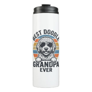 Bester Doodle-Opa überhaupt Vintage-Hund-Shirt-Des Thermosbecher