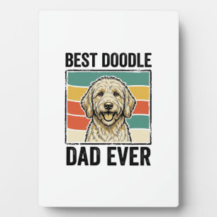 Bester Doodle-Vater Aller Zeiten Vintage-Hund-Shir Fotoplatte