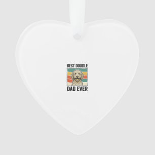 Bester Doodle-Vater Aller Zeiten Vintage-Hund-Shir Ornament