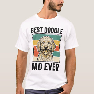 Bester Doodle-Vater Aller Zeiten Vintage-Hund-Shir T-Shirt