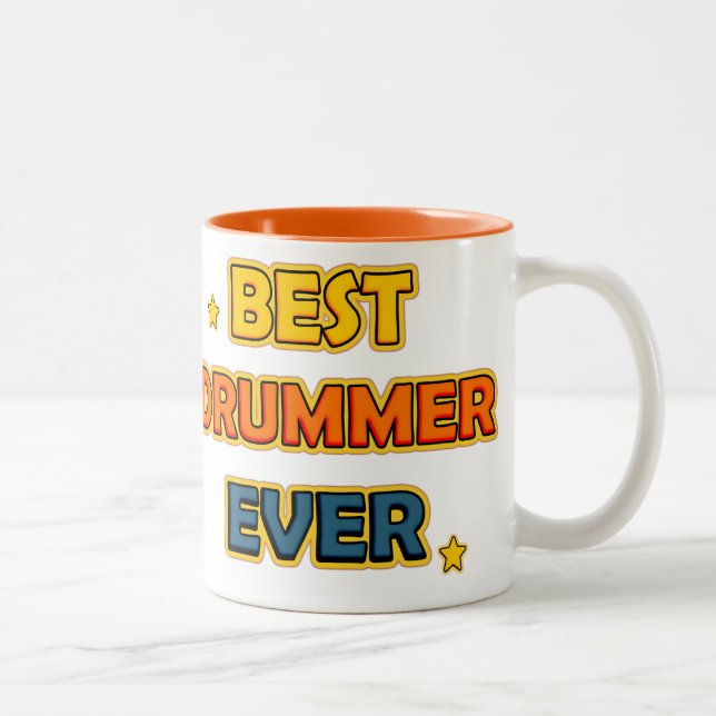 Bester Drummer je Zweifarbige Tasse (Rechts)
