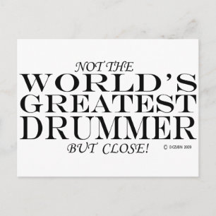 Bester Drummer Nah Postkarte