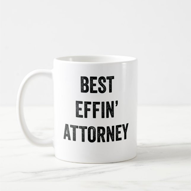 Bester Effektivanwalt Kaffeetasse (Links)