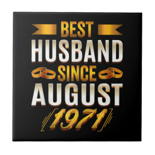 Bester Ehemann Bedeutungsvoller Hochzeitstag Elter Fliese