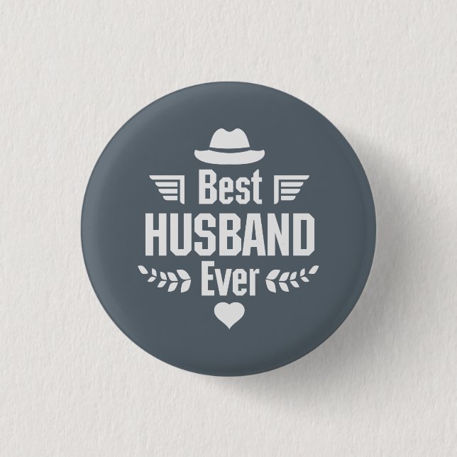 Bester Ehemann Button (Vorderseite)