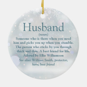 Bester Ehemann Definition Weihnachtsferien Keramik Ornament