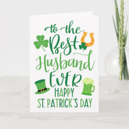 Bester Ehemann ever zum St. Patrick's Day  Karte