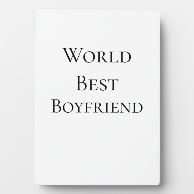 Bester Ehemann Freund der Welt Valentinstag m Fotoplatte (Vorderseite)