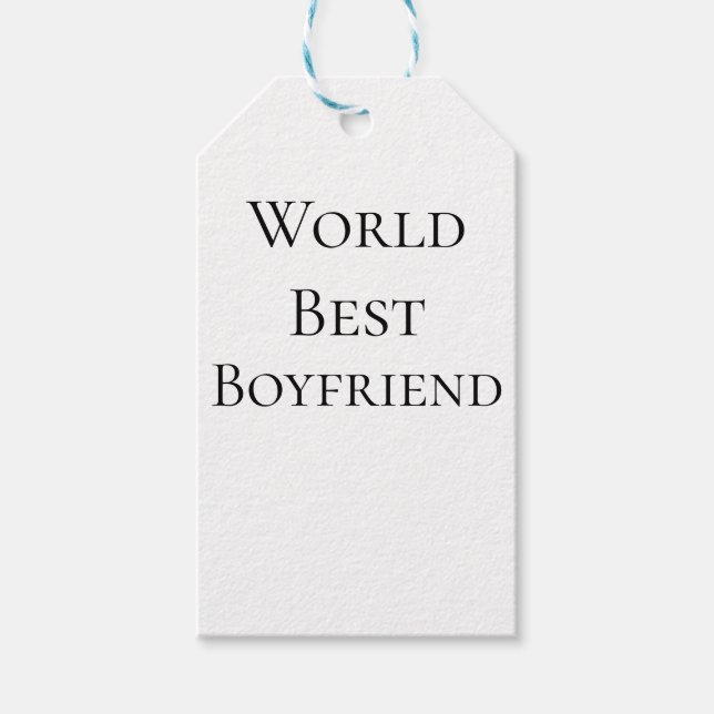 Bester Ehemann Freund der Welt Valentinstag m Geschenkanhänger (Vorderseite)