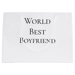 Bester Ehemann Freund der Welt Valentinstag m Große Geschenktüte