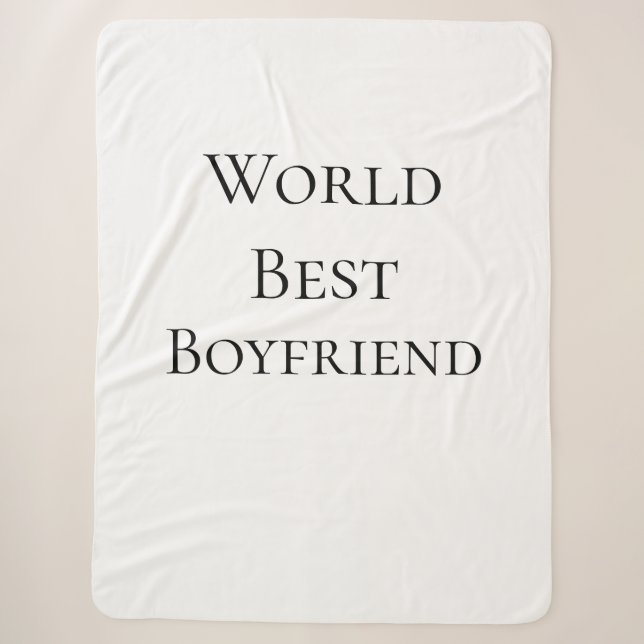 Bester Ehemann Freund der Welt Valentinstag m Sherpadecke (Vorderseite)