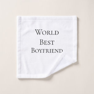 Bester Ehemann Freund der Welt Valentinstag m Waschlappen