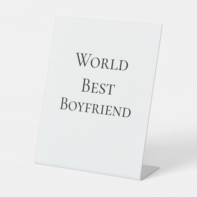 Bester Ehemann Freund Valentinstag m Sockelschild (Vorderseite)