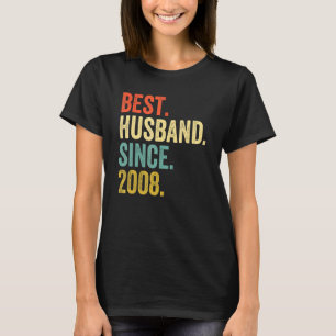 Bester Ehemann für Männer seit 2008 14. Hochzeitst T-Shirt