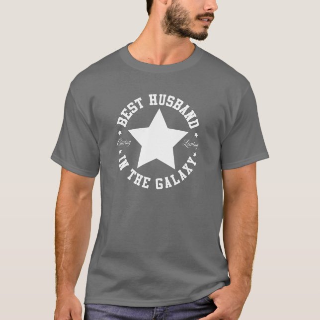 Bester Ehemann in der Galaxie T-Shirt (Vorderseite)
