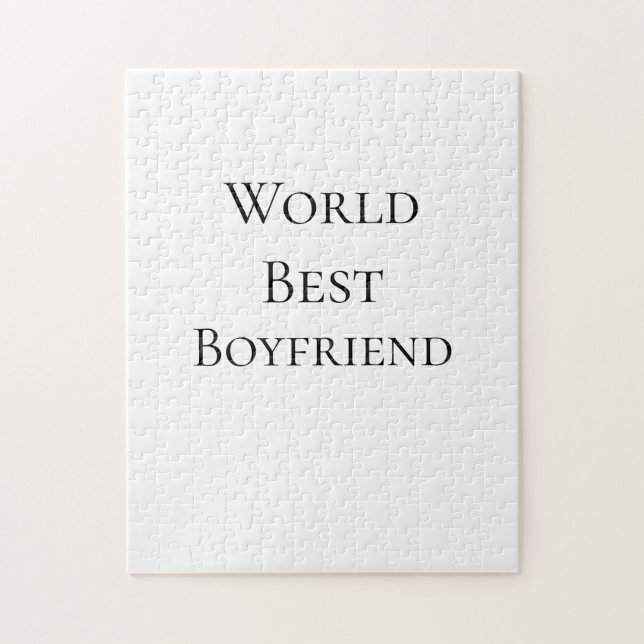 Bester Ehemann Mann Valentinstag Welt m Puzzle (Vertikal)