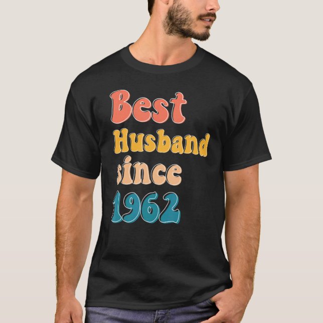 Bester Ehemann seit 1962 Hochzeitstag Männer T-Shirt (Vorderseite)